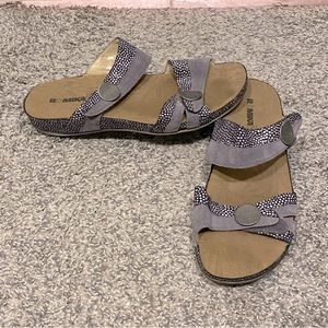 Romika Fidschi 22 Womens Leather Slide Sandals